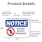 Signmission No Entry Without Permission OSHA Notice Sign, Aluminum, 14in W x 10in L, 2PK OS-2PACK-NS-A-1014-L-16095 - alternate 3
